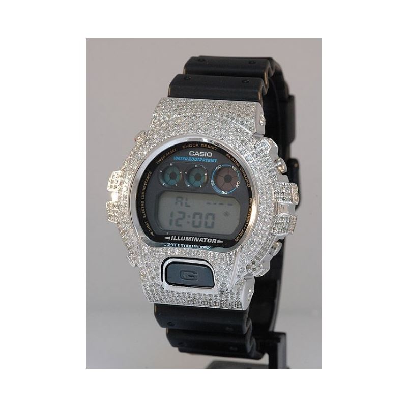 Men's Casio G-Shock Digital Diamond Watch 7.0ctw